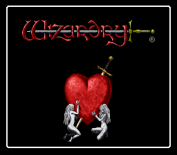 Wizardry V title screen for Super Famicom